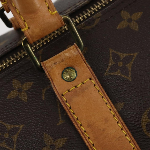 LOUIS VUITTON Monogram Keepall 55 Boston Bag M41424 LV Auth 153893