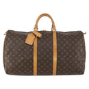 LOUIS VUITTON Monogram Keepall 55 Boston Bag M41424 LV Auth 153893-2
