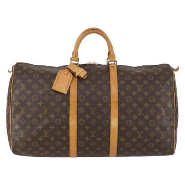 LOUIS VUITTON Monogram Keepall 55 Boston Bag M41424 LV Auth 153893 - 0