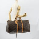 LOUIS VUITTON Monogram Keepall 55 Boston Bag M41424 LV Auth 153893-23