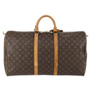 LOUIS VUITTON Monogram Keepall 55 Boston Bag M41424 LV Auth 153893-3