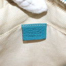 GUCCI Soho Shoulder Bag Suede Leather Blue Gold 308364 Auth 153895-15