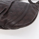 GUCCI GG Canvas Guccissima Abbey Bag Leather Bordeaux Gold 203257 Auth 153896-15