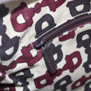 GUCCI GG Canvas Guccissima Abbey Bag Leather Bordeaux Gold 203257 Auth 153896-18