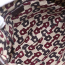 GUCCI GG Canvas Guccissima Abbey Bag Leather Bordeaux Gold 203257 Auth 153896-11