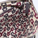 GUCCI GG Canvas Guccissima Abbey Bag Leather Bordeaux Gold 203257 Auth 153896-19