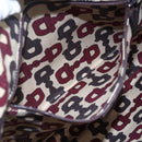 GUCCI GG Canvas Guccissima Abbey Bag Leather Bordeaux Gold 203257 Auth 153896-21