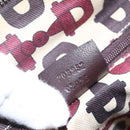 GUCCI GG Canvas Guccissima Abbey Bag Leather Bordeaux Gold 203257 Auth 153896-12