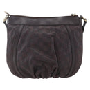 GUCCI GG Canvas Guccissima Abbey Bag Leather Bordeaux Gold 203257 Auth 153896-2