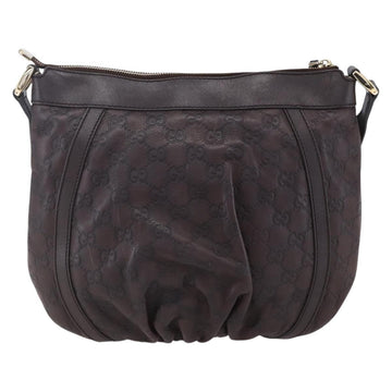 GUCCI GG Canvas Guccissima Abbey Bag Leather Bordeaux Gold 203257 Auth 153896 - 0