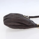 GUCCI GG Canvas Guccissima Abbey Bag Leather Bordeaux Gold 203257 Auth 153896-4