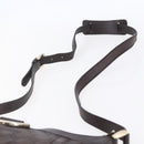 GUCCI GG Canvas Guccissima Abbey Bag Leather Bordeaux Gold 203257 Auth 153896-8