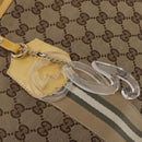 GUCCI GG Canvas Tote Bag Beige Gold 211971 Auth 153897-10