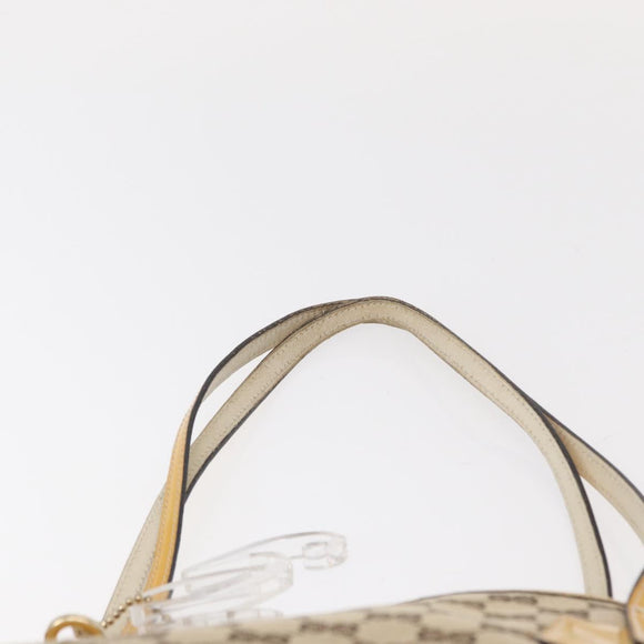 GUCCI GG Canvas Tote Bag Beige Gold 211971 Auth 153897