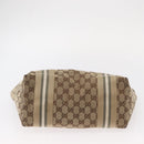 GUCCI GG Canvas Tote Bag Beige Gold 211971 Auth 153897-5