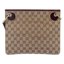GUCCI GG Canvas Shoulder Bag Beige Gold 120841 Auth 153898-3