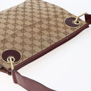 GUCCI GG Canvas Shoulder Bag Beige Gold 120841 Auth 153898-6