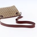 GUCCI GG Canvas Shoulder Bag Beige Gold 120841 Auth 153898-7