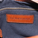 BURBERRY Nova Check Shoulder Bag Canvas Beige Gold Auth 153899-17