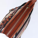 BURBERRY Nova Check Shoulder Bag Canvas Beige Gold Auth 153899-6