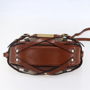 BURBERRY Nova Check Shoulder Bag Canvas Beige Gold Auth 153899-5