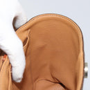 CELINE Macadam Canvas Hand Bag PVC Leather Brown Gold Auth 153900-19