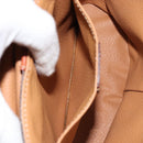 CELINE Macadam Canvas Hand Bag PVC Leather Brown Gold Auth 153900-21