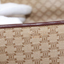 CELINE Macadam Canvas Shoulder Bag PVC Beige Gold Auth 153901-11