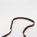 CELINE Macadam Canvas Shoulder Bag PVC Beige Gold Auth 153901-8