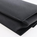 Salvatore Ferragamo Gancini Shoulder Bag Leather Black Silver Auth 153903-15