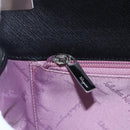 Salvatore Ferragamo Gancini Shoulder Bag Leather Black Silver Auth 153903-17