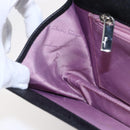 Salvatore Ferragamo Gancini Shoulder Bag Leather Black Silver Auth 153903-19