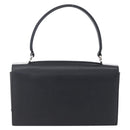 Salvatore Ferragamo Gancini Shoulder Bag Leather Black Silver Auth 153903-2