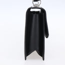 Salvatore Ferragamo Gancini Shoulder Bag Leather Black Silver Auth 153903-3