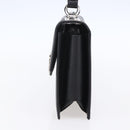 Salvatore Ferragamo Gancini Shoulder Bag Leather Black Silver Auth 153903-4