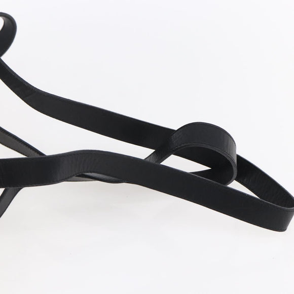 Salvatore Ferragamo Gancini Backpack Leather Black Gold Auth 153904