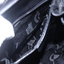 Salvatore Ferragamo Gancini Backpack Leather Black Gold Auth 153904-21