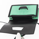 LOEWE Barcelona Shoulder Bag Suede Leather Green Silver Auth 153905-10