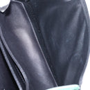 LOEWE Barcelona Shoulder Bag Suede Leather Green Silver Auth 153905-11