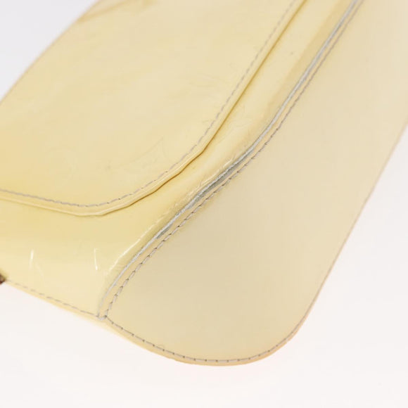 LOUIS VUITTON Monogram Vernis Minna Street Shoulder Bag Perle M91509 Auth 153907