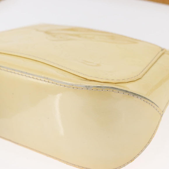 LOUIS VUITTON Monogram Vernis Minna Street Shoulder Bag Perle M91509 Auth 153907