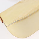 LOUIS VUITTON Monogram Vernis Minna Street Shoulder Bag Perle M91509 Auth 153907-15