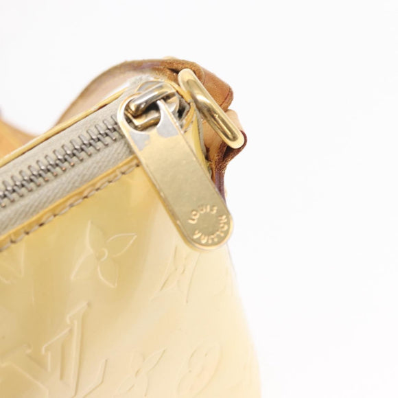 LOUIS VUITTON Monogram Vernis Minna Street Shoulder Bag Perle M91509 Auth 153907