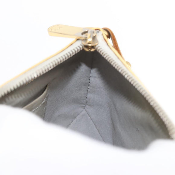 LOUIS VUITTON Monogram Vernis Minna Street Shoulder Bag Perle M91509 Auth 153907