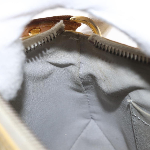 LOUIS VUITTON Monogram Vernis Minna Street Shoulder Bag Perle M91509 Auth 153907