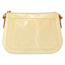 LOUIS VUITTON Monogram Vernis Minna Street Shoulder Bag Perle M91509 Auth 153907-13