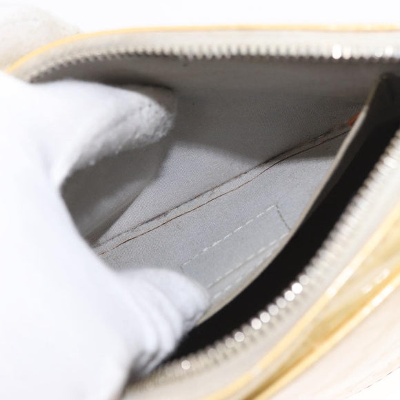 LOUIS VUITTON Monogram Vernis Minna Street Shoulder Bag Perle M91509 Auth 153907