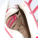 MCM Vicetos Logogram Shoulder Bag PVC Leather White Silver Auth 153908-20