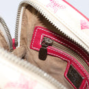 MCM Vicetos Logogram Shoulder Bag PVC Leather White Silver Auth 153908-22