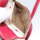 MCM Vicetos Logogram Shoulder Bag PVC Leather White Silver Auth 153908-24